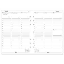 Filofax 2012 Diary Refill Insert Week to View W148XH210mm A5 Ref 6852111 - Item image