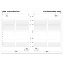 Filofax 2012 Diary Refill Insert Day Per Page W148xH210mm A5 Ref 6851511 - Item image
