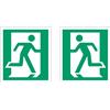 Stewart Superior Fire Exit Sign Man Left and Right 135x150mm - NS010