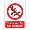 Stewart Superior Sign Self-adhesive Vinyl - Thank You For Not - NS019