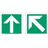Stewart Superior Fire Exit Sign Arrow Diagonal and Straight - NS009