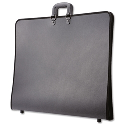 Goldline Portfolio Polypropylene with Interior Pocket Elastic Straps and Zip A2 Ref ZPC-A2Z