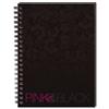 Oxford Pink and Black Book Wirebound Hardback Ruled 140pp 90gsm A6 Black Ref 100080505 [Pack 5]