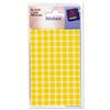 Avery Packets of Circular Labels Diam.8mm Yellow Ref 32-303 [10x520 La