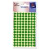 Avery Packets of Circular Labels Diam.8mm Green Ref 32-302 [10x520 Lab