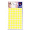 Avery Packets of Circular Labels Diam.12mm Fluorescent Yellow Ref 32-2