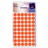 Avery Packets of Circular Labels Diam.12mm Fluorescent Red Ref 32-281