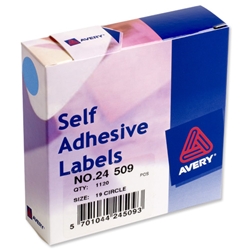 Avery Circular Label Dispenser for Diam.19mm Blue Ref 24-509 [1120 Labels]