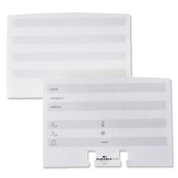 Durable Refill Cards for Visifix Desk File White Ref 2419/02 [Pack 100]