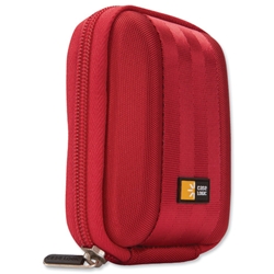 Case Logic Camera Case Zip Closure Red Interior Dimensions W97xD64xH25mm