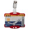 Durable Security Pass Badge Holder Red Acrylic 54x85mm - 811803