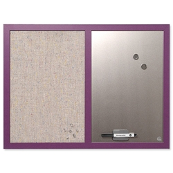BiSilque Combination Notice and Magnetic Board W600xH450mm Lavender Ref MX04330418
