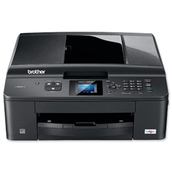 Brother Network Inkjet Multi-Function A4 Printer Print Copy Fax and Scan Ref MFC-J430W