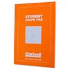 Chartwell Student Graph Pad 70gsm 30 Sheets A3 Orange Cover - J13BZ