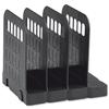 Avery Basics Book Rack Modular Plastic 4 Sections Black - 1136BLK