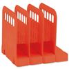 Avery Basics Book Rack Modular Interlocking Base 4 Sections W200xD183xH190mm Red Ref 1136RED
