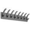 Acorn Hat and Coat Wall Rack with Concealed Fixings 8 Hooks Graphite