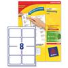 Avery Addressing Labels Laser Jam-free 8 per Sheet 99.1x67.7mm White R