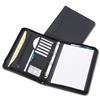 Ring Binder Folder Zipped with Pad 4 Ring Capacity 30mm A4 Black