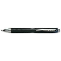 Uni-ball Jetstream RT Rollerball Pen Retractable 1.0mm Tip 0.7mm Line Black Ref 9008020 [Pack 12]