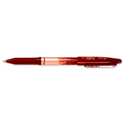 Pilot FriXion Rollerball Pen Eraser Rewriter 0.7mm Tip 0.4mm Line Red Ref 224101202 [Pack 12]