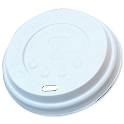Sip-through Lids for R2Go 9oz Paper Cups White Ref SIPTHRO09 [Pack 100]