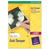 Avery Anti-Tamper Labels Laser 48TV 45.7x21.2mm Ref L6113-20 [960 Labe