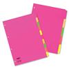 Concord Fluorescent Subject Dividers 160gsm Punched 4 Holes - 89199
