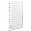 Concord White Index Polypropylene 120 Micron Europunched 1-15 A4 Ref 6
