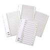 Concord White Index Polypropylene 120 Micron Europunched 1-20 A4 Ref 6