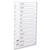 Concord White Index Polypropylene 120 Micron Europunched Jan-Dec A4 Re