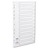 Concord White Index Polypropylene 120 Micron Europunched 1-12 A4 Ref 6