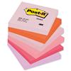 Post-it Warm Pastel Notes Pad 100 Sheets Rainbow Ref 654FL [Pack 12]