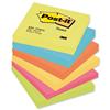 Post-it Warm Neon Notes Pad 100 Sheets Rainbow Ref 654TF [Pack 6]