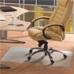 Ecotex Revolution Chair Mat Recycled PET Smooth Backing W1200xD1500m Translucent Ref ECO4860EP