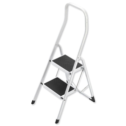 Hailo Safety Steps Folding Safety Rail H0.5m 2 Treads Capacity 150kg H2.26m 4.9kg Ref 4312-001