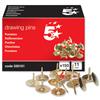 5 Star Brass Drawing Pins Box of 150 - 330151