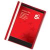 5 Star Project Flat File for 30 sheets Plastic A4 Red [Pack 5] -330380