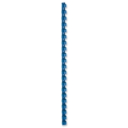 5 Star Binding Combs Plastic 21 Ring 75 Sheets A4 10mm Blue [Pack 100]