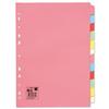 5 Star 12 Part Multicoloured Divider Set A4 330925