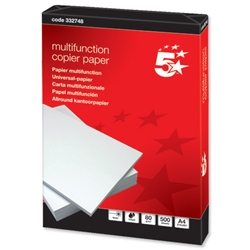 5 Star Everyday Paper Multifunctional Ream-Wrapped 80gsm A4 White [500 Sheets]