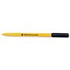 5 Star Ball Pen Yellow Barrel 0.3mm Line Black [Pack 50] - 333328