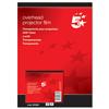 5 Star OHP Film Plain Copier 100 Micron Paper-backed [Pack [Pack 100]