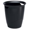 Durable Vivid Waste Bin Plastic with Handles 16 Litre Black Ref 1701710060