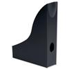 Durable Vivid Magazine Rack Plastic with Thumb Hole Black Ref 1701711060