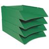 Intensive Letter Trays Recycled Card Front-load A4 Green Ref AbyLetGrn [Pack 6]