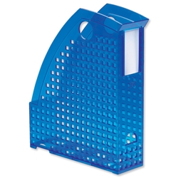 Durable Trend Magazine Rack Plastic Translucent Blue Ref 1701625540
