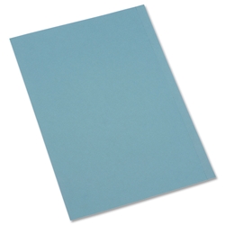 5 Star Square Cut Folder Recycled 180gsm Foolscap Blue [Pack 100]