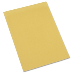 5 Star Square Cut Folder Recycled Pre-punched 180gsm Foolscap Yellow [Pack 100]