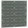 Louvred Panel Double Indented W457xH438mm Grey [Pack 2]